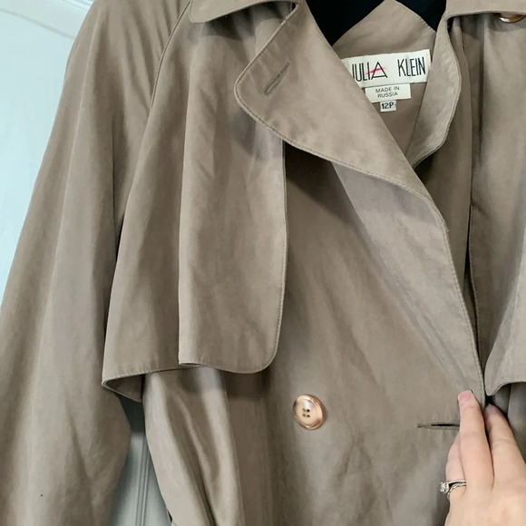 Vintage Julia Klein structured trench coat - Picture 5 of 14